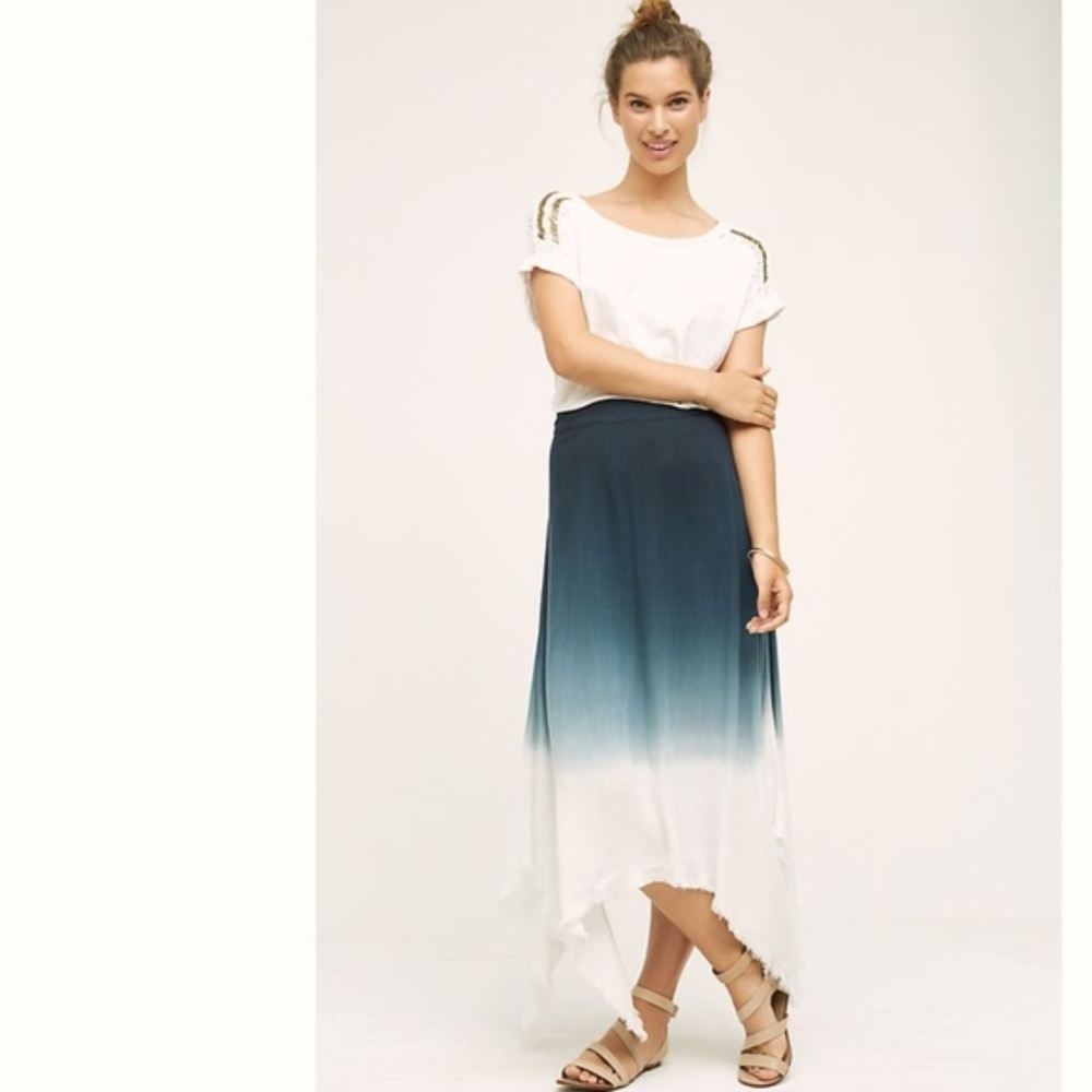 Dipped Horizon Maxi Skirt
